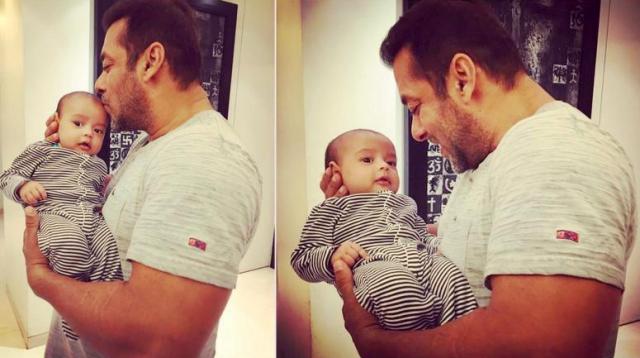 Salman Khan With His Nephew Ahil