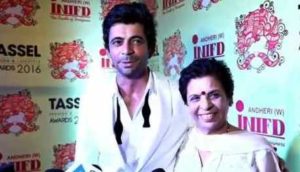 Sunil Grover with his Mother