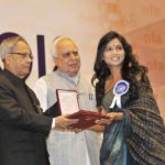 Usha Jadhav winnner of National Film Award for the Best Actress for the movie 'Dhag'