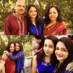 Radhika Dhopavkar With Her Parents And Sister