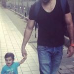 Akshay Dogra with his son