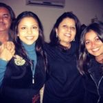 Ameira Punvani with her parents and sister