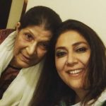 Lubna Salim with her mother