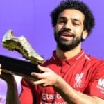 Mohamed Salah winning the English Premier League Golden Boot