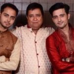 Mukul Harish with his father and brother