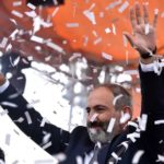 Nikol Pashinyan Celebrating