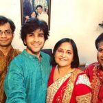 Prakhar Toshniwal with his parents and brother