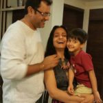 Sanjeev Seth With His Second Wife And Child