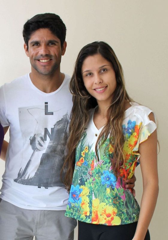 Diego Costa mit Ehefrau  