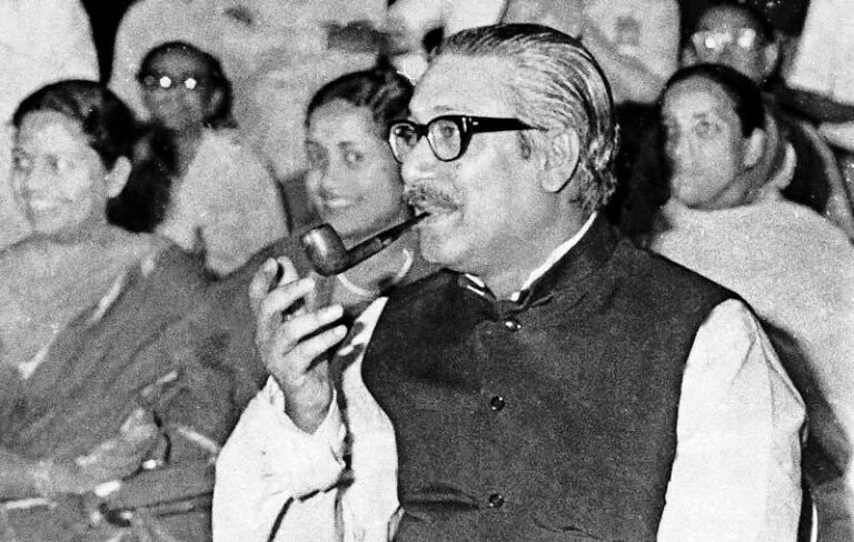 Sheikh Mujibur Rahman Smoking