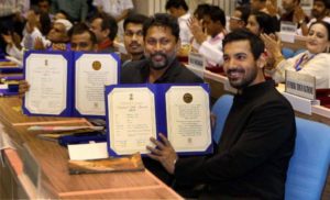 John Abraham Gets Honoured For His First Production