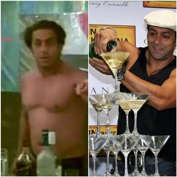 Salman Khan spotted with alcoholic beverages
