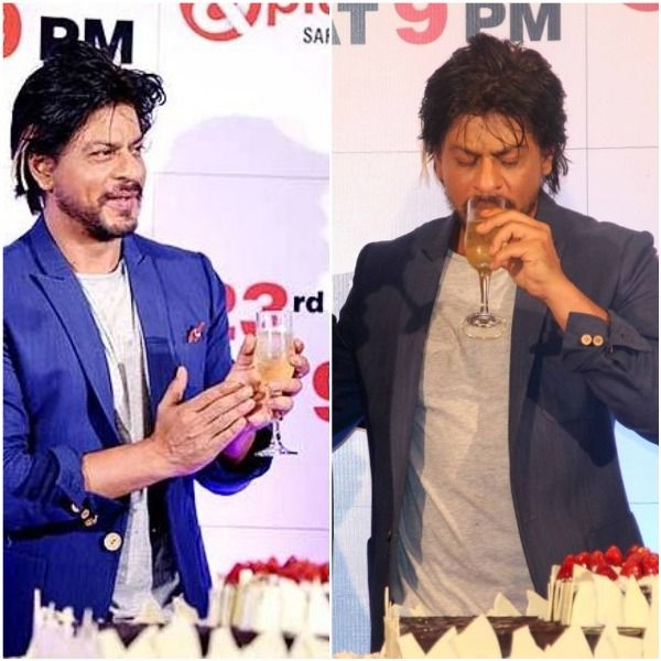 Shah Rukh Khan consuming alcoholic beverages