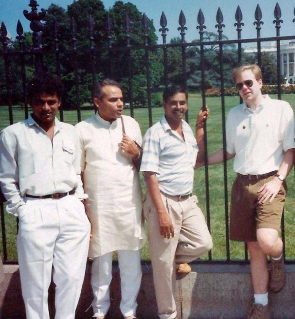 Narendra Modi Outside the White House