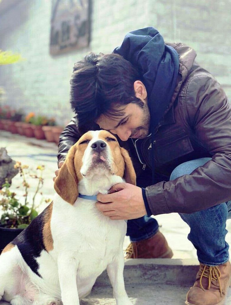 Varun Dhawan With His Dog