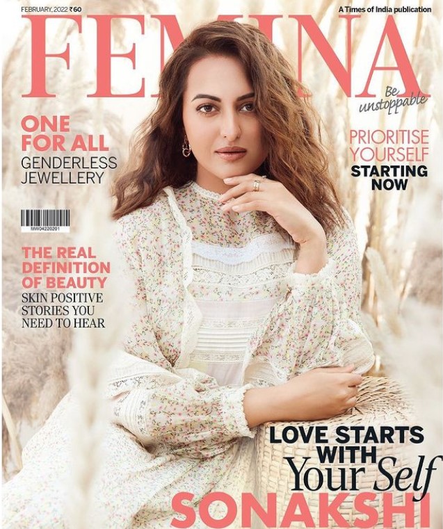 Sonakshi Sinha on the cover of Femina Magazine