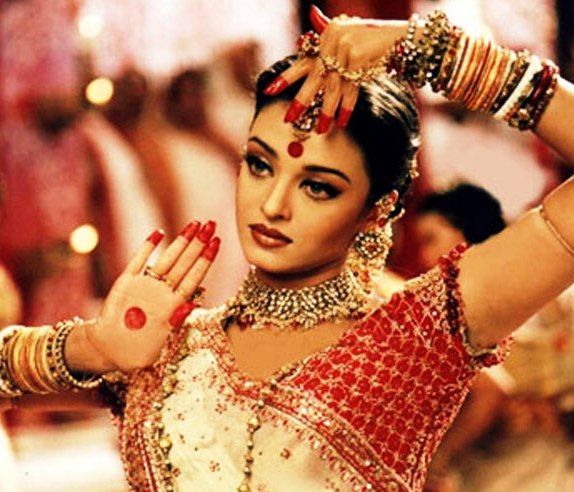 Aishwarya Rai in a still from the song Dola Re Dola in the film Devdas