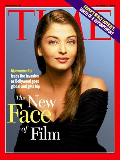 Aishwarya Rai as the cover girl of TIME magazine in 2003