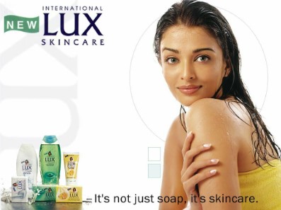 Aishwarya Rai on the advertisement of Lux soap