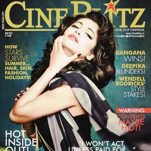 Shruti Haasan Featured on the Cover of Cine Blitz