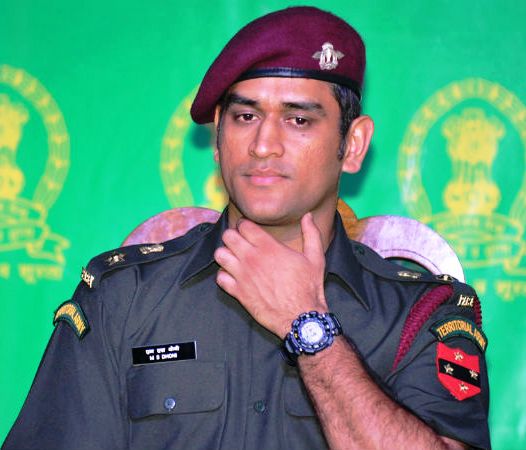 MS Dhoni Lt Colonel Indian Territorial Army