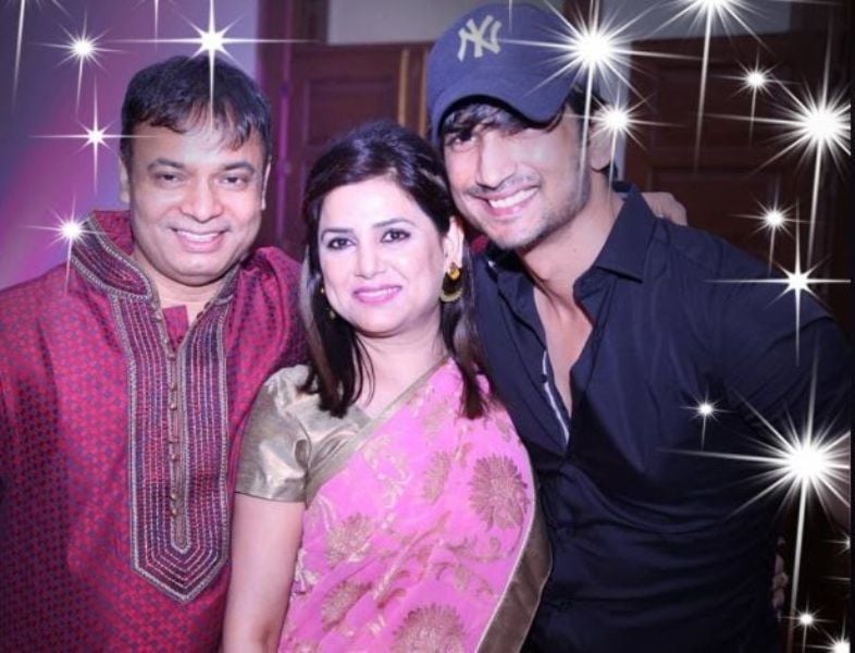 Sushant Singh Rajput With His Brother-in-law Om Prakash Singh and Sister