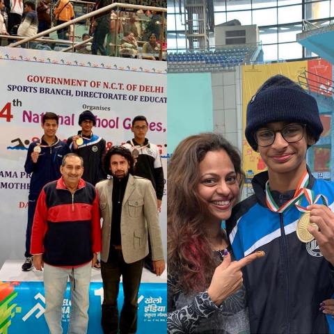 R. Madhavan's son won a gold at the Junior Nationals Swim meet