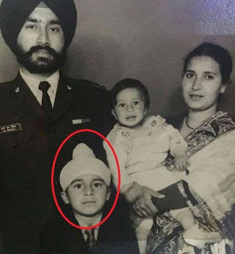 A childhood picture of Rannvijay Singha