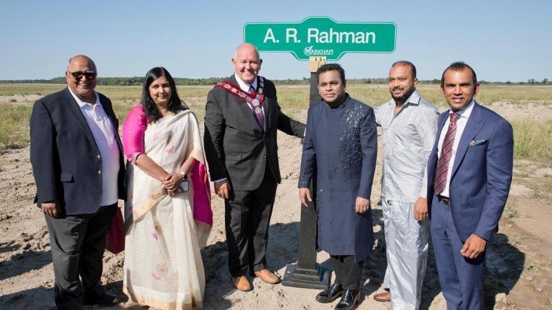 A street in Canada has been named after AR Rahman