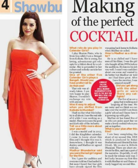 Kyra Dutt in an article of a magazine