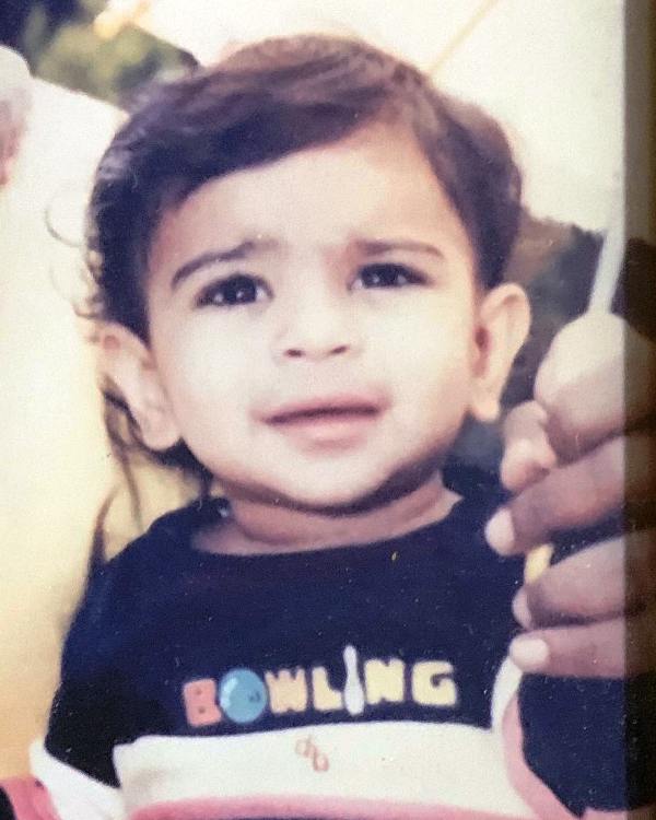 A photo of Ram Charan taken when he was a child