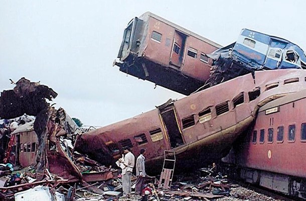 A picture of the Gaisal train disaster