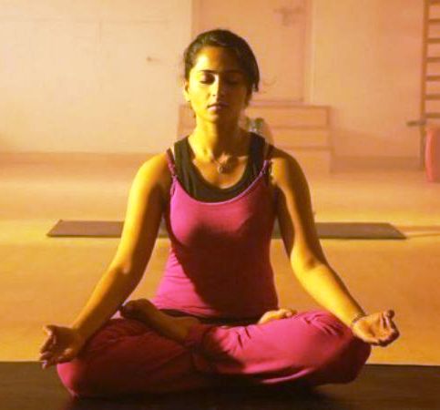 Anushka Shetty doing yoga