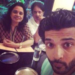 Karan Kundra with his parents