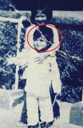 Sahil Khan's childhood picture with his sister