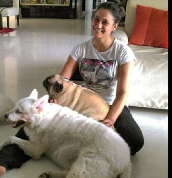 Shweta Tiwari with her pets