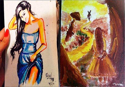 Mouni Roy's Paintings