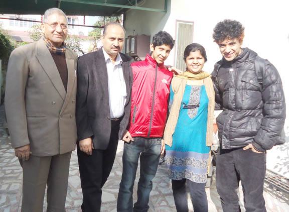 Raghav Juyal with his family