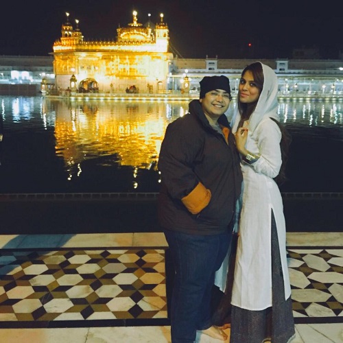 Sana Saeed at the Golden Temple