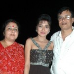 Tina Dutta with her parents