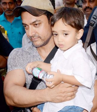 Aamir Khan with his son Azad Rao Khan