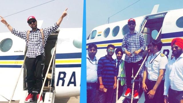 Diljit Dosanjh Coming Out Of A Jet