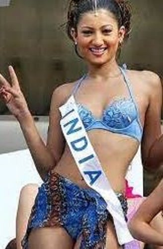 Gauahar Khan in Miss India contest