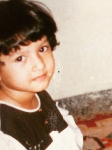 Gauahar Khan's childhood photo