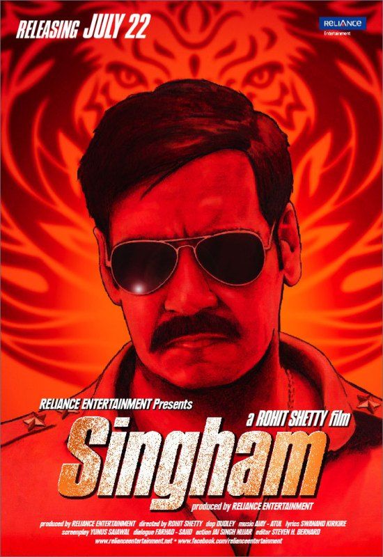 Poster of the film 'Singham'