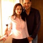 Rahul Mahajan with Shweta Singh