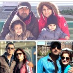 Gippy with wife & kids