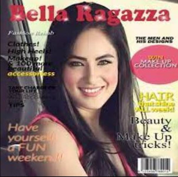 Pooja Bose on the coverpage of a magazine
