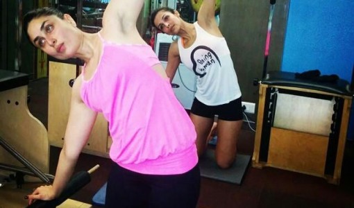 Kareena Kapoor and Malaika Arora Khan working out