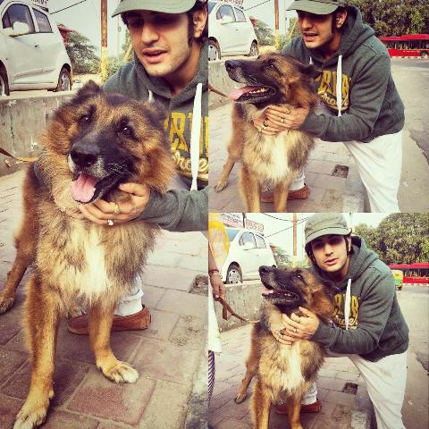 Rajat Tokas with his pet dog